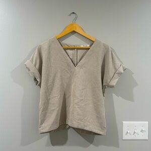 Corduroy Madewell short sleeve top